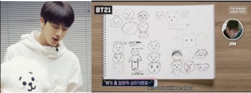 Btsキャラクター誰が誰でどれ イラスト下書きや名前 Bt21って何 Hizukinablog